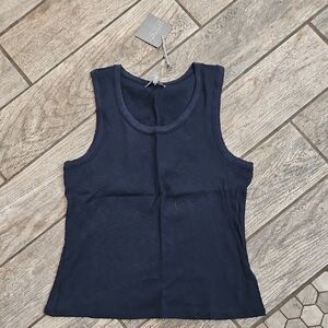 Navy Blue Sleeveless Women's Top New Size XL